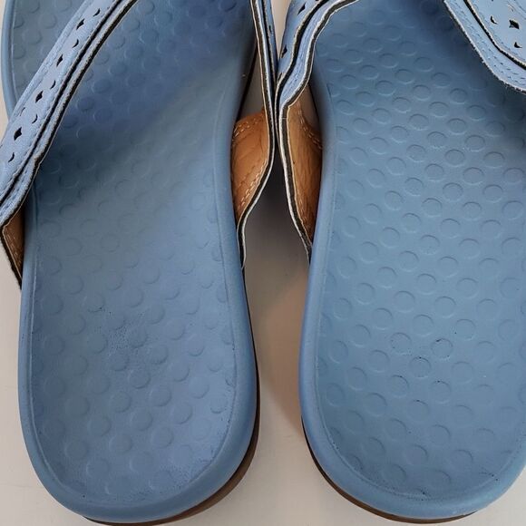 Women's light blue rubber sandals - Picture 4 of 7
